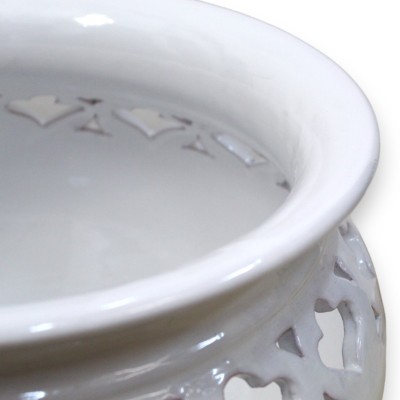 Cachepot Geperforeerde plantenpot, in Caltagirone keramiek, met verschillende maten opties (1st) - 