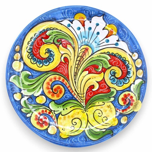 Sierbord in Caltagirone keramiek, Ø 25 cm ca. (1 st) met drie decoratie-opties -  2
