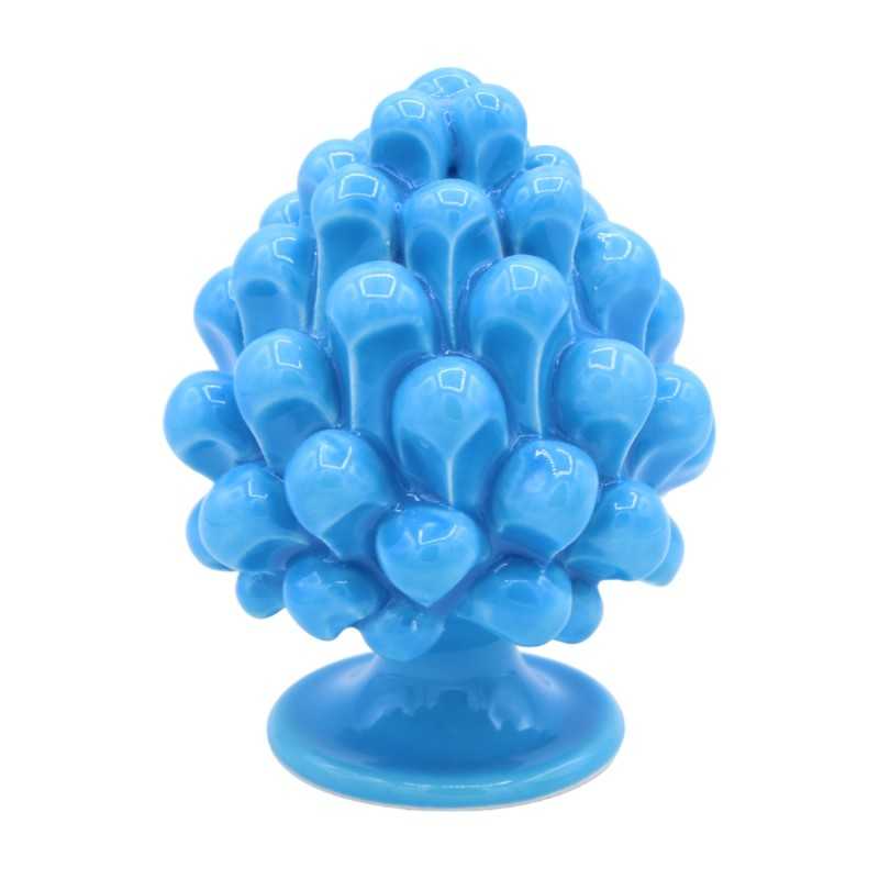 Caltagirone Sicilian pine cone h 10 / 11 cm approx. (1pc) Single color with 11 color options - 