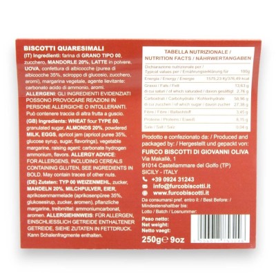 Biscuits siciliens au carême, 250g - 