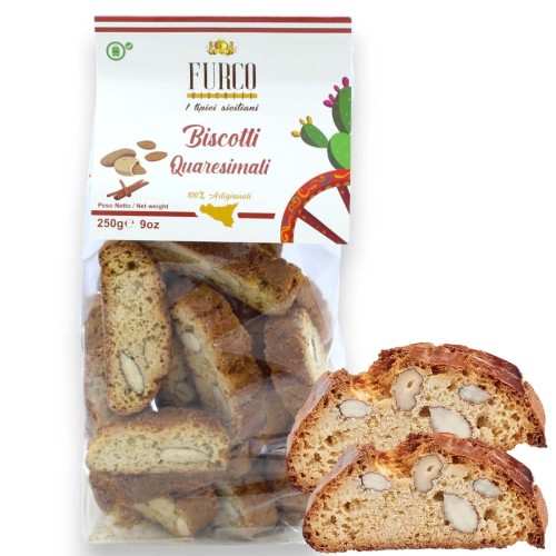 Biscotti siciliani artigianali Quaresimali, confezione da 250 g - 