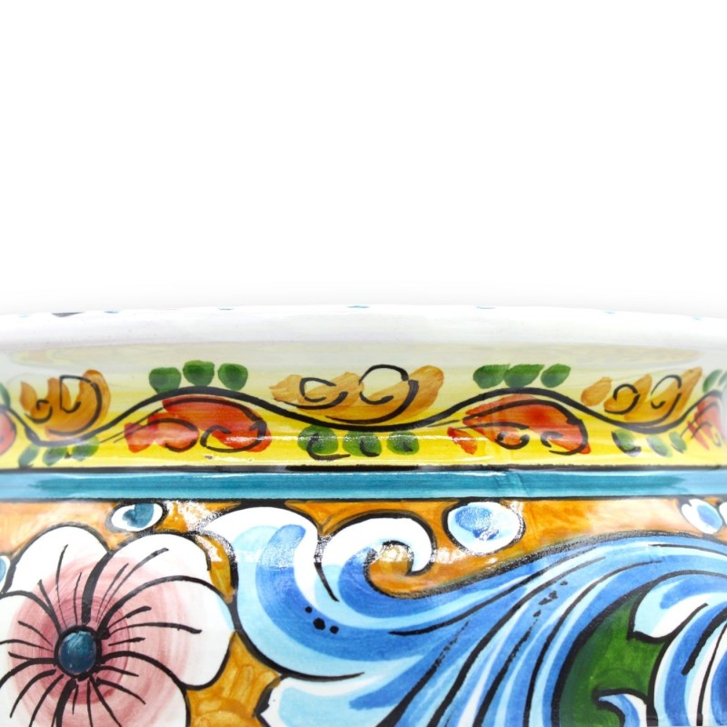 Cachepot Ceramic plant vaas van Caltagirone, decoratie Sicilian Carretto, beschikbaar in verschillende maten, Mod BR - 