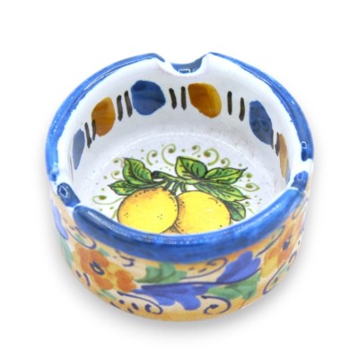 Siciliansk keramisk ask, olika dekorationer - cm 5 - 