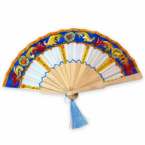 Ventaglio Ruota di Carretto Siciliano - h 23cm - 