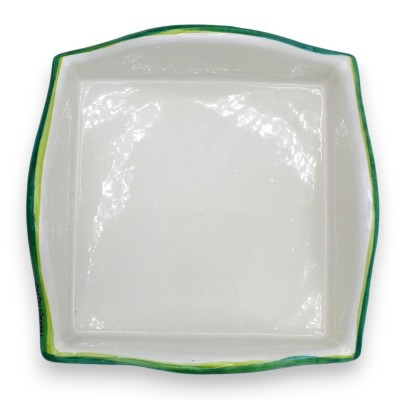 Porta Mestolo o Porta Tovaglioli in ceramica Caltagirone, Decoro Fiori ( 1pz) - 