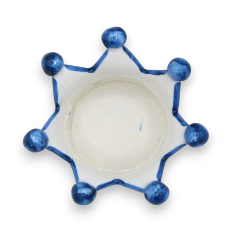 Bolsos vazios para coroa ou porta bombons em cerâmica preciosa, com três opções de tamanho (1pc) decoração barroca azul 