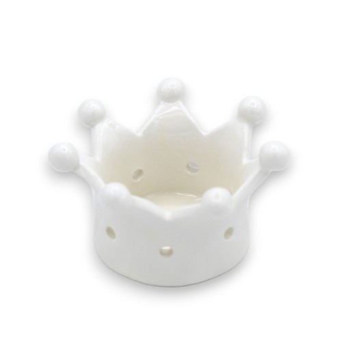Bolsos vazios para coroa ou porta bombons em cerâmica preciosa, com três opções de tamanho (1pc) branco -  2