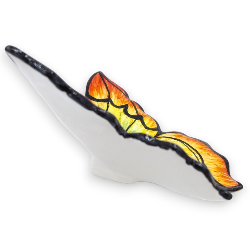 Papillon en céramique fine sicilienne - h environ 18 cm. (1pc) décoration et couleur aléatoires - 