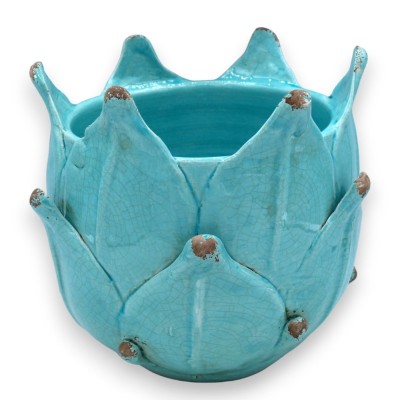 Cachepot carciofo Vaso per piante in pregiata ceramica - Ø 24 cm ca. con due opzioni colore - 