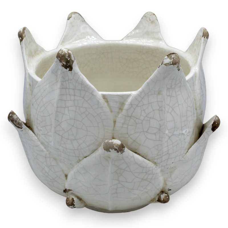 Cachepot Artichaut Pot de fleurs en céramique de haute qualité - Ø environ 24 cm (1pc) avec quatre options de couleurs -