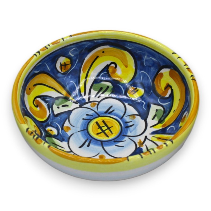 Taça de cerâmica Caltagirone para aperitivos - Ø 11 cm aprox. (1pc) cor e decoração aleatórias - 