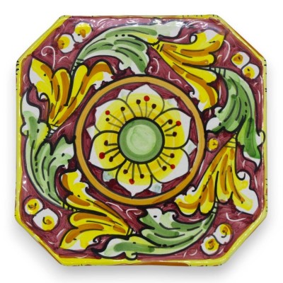 Poggia pentola in ceramica Caltagirone - l 16 x 16 cm ca. (1Unità) con tre opzioni colore - 