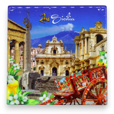 Decorative Wall Tile - 15cm x 15cm approx. (1pc) with two decoration options - 