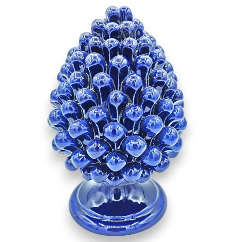Pinha siciliana, cerâmica Caltagirone, aproximadamente 30 cm de altura (1 unidade), cor única - diversas opções de cores