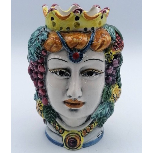 Głowa z dwoma ceramicznymi twarzami Caltagirone -  2