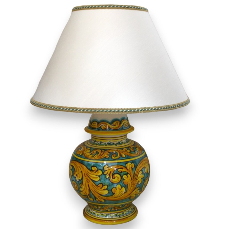 Lâmpada barroca em cerâmica Caltagirone - h 55 cm aprox. decoração barroca - 