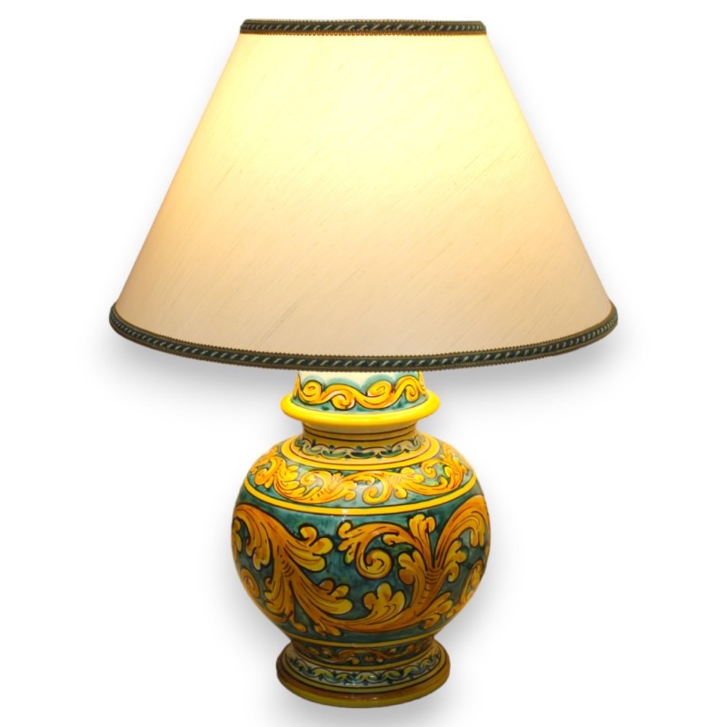 Lâmpada barroca em cerâmica Caltagirone - h 55 cm aprox. decoração barroca - 