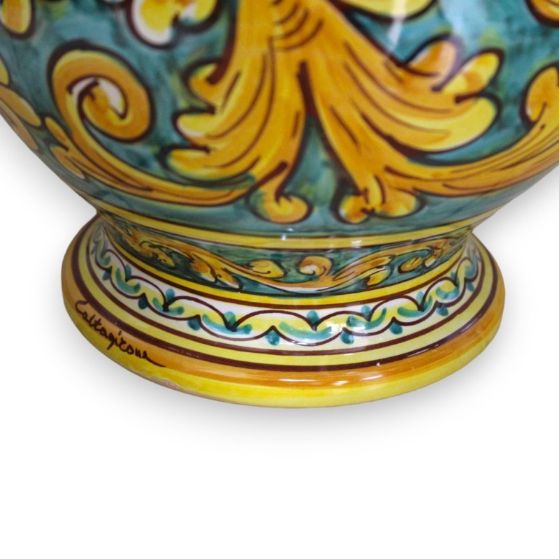 Lâmpada barroca em cerâmica Caltagirone - h 55 cm aprox. decoração barroca - 