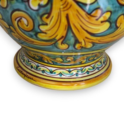 Lâmpada barroca em cerâmica Caltagirone - h 55 cm aprox. decoração barroca - 