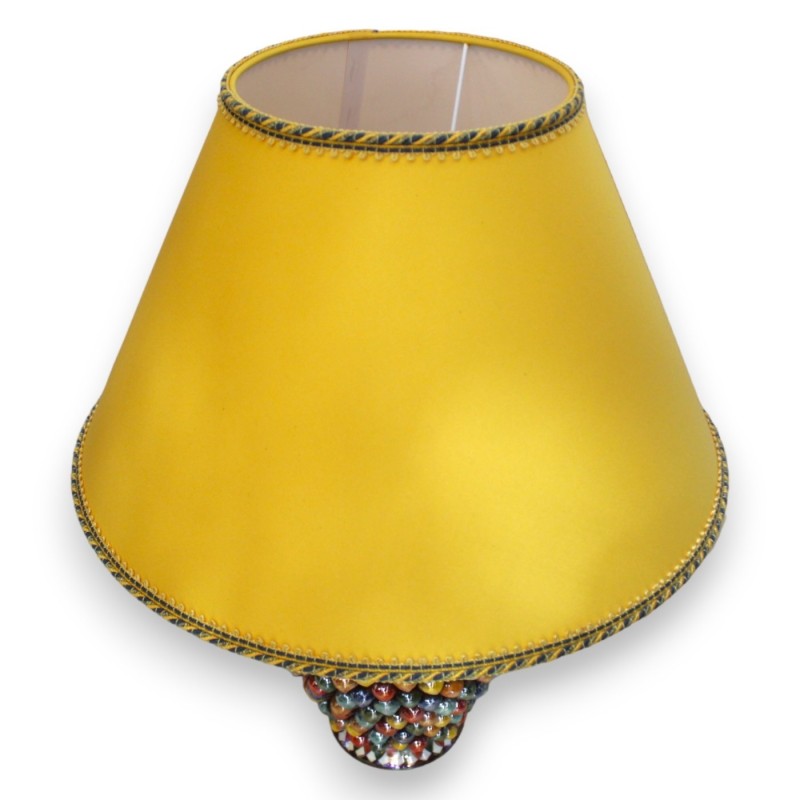 Lámpara Pigna de cerámica Caltagirone - h 60 cm aprox. Multicolor con esmalte de nácar - 