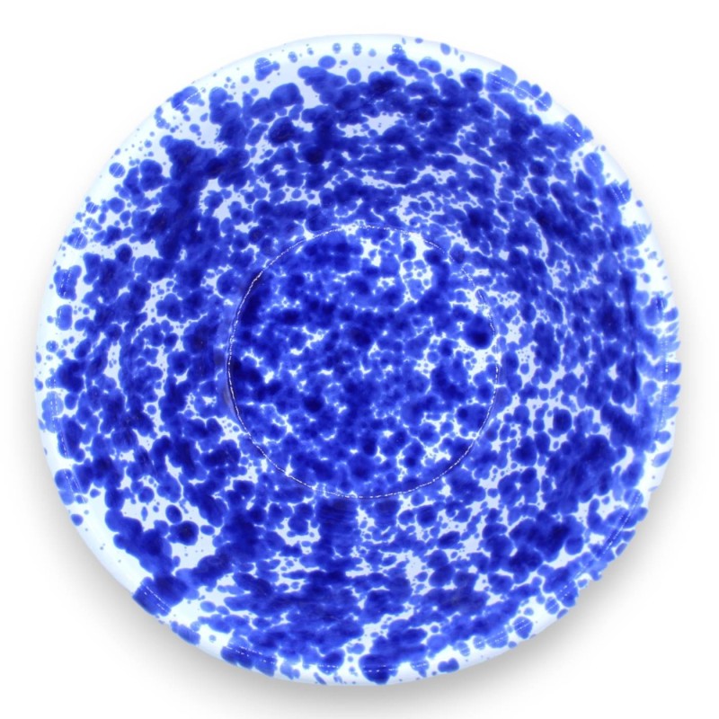 Lemmo, bols en céramique sicilienne à décoration marbrée bleue, différentes options de taille (1 pc) - 