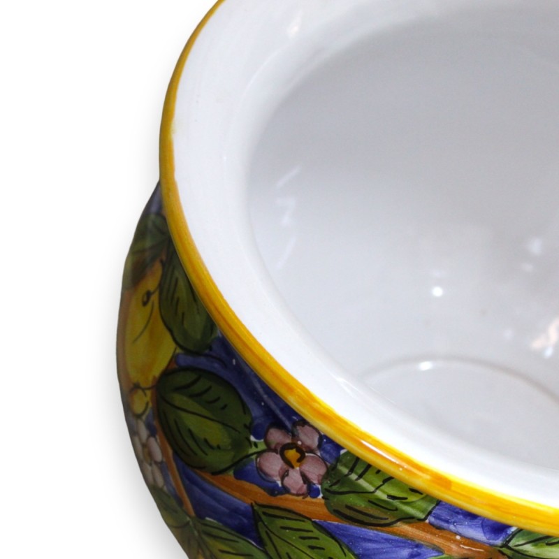 Cachepot Pot de plantes en céramique sicilienne, avec 5 options de taille (1pc) décoration fleur d'oranger citron - 