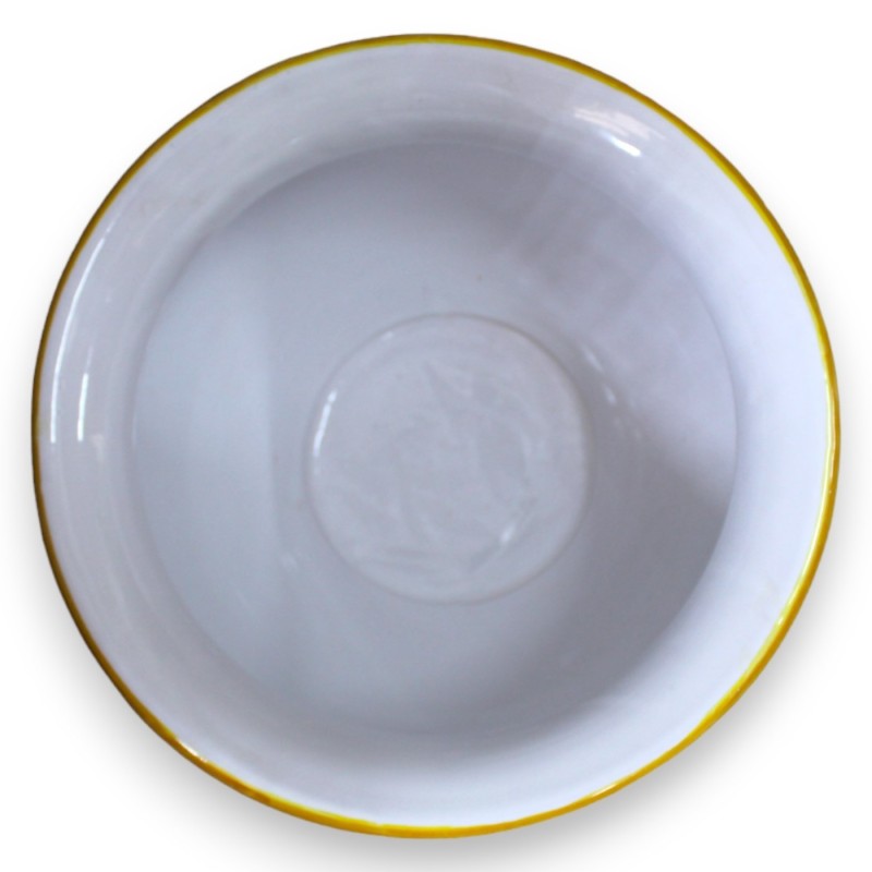 Macetero Cachepot en cerámica siciliana, con 5 opciones de tamaño (1ud) decoración de flores de jazmín limón - 