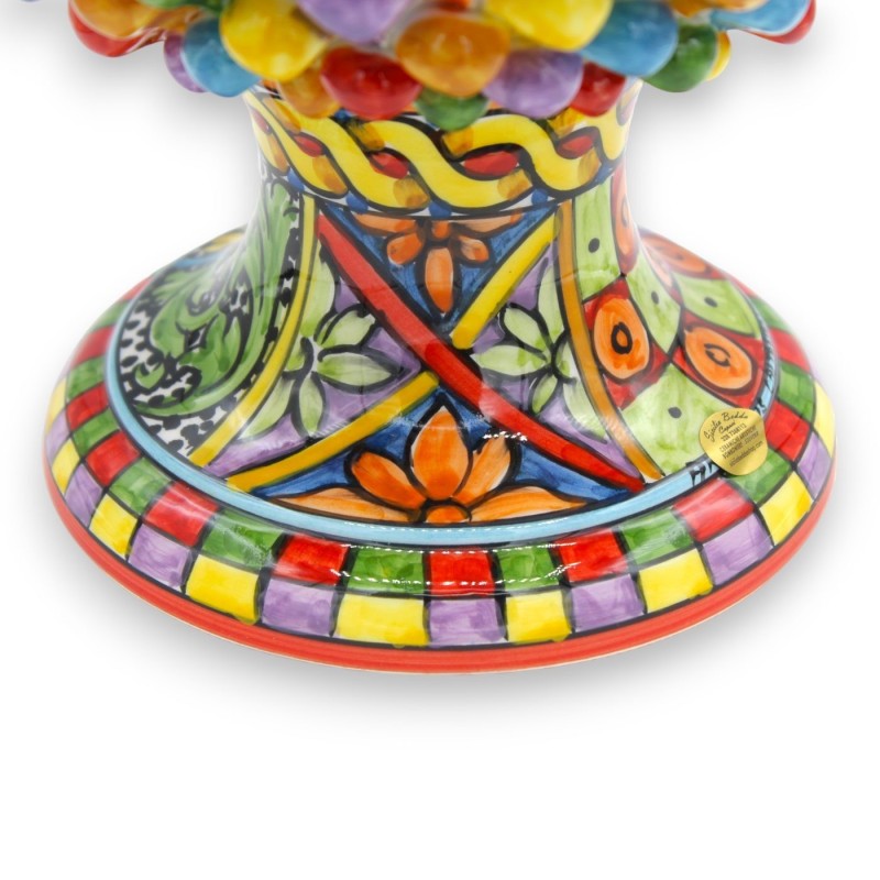 Siciliansk tallkotte från Caltagirone, ÈLITE-serien - ca 40 cm hög. Flerfärgad och mångdekorerad stjälk. - 