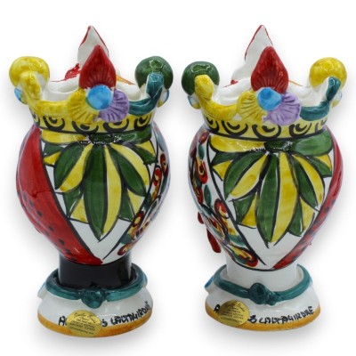 Heads of Moro Caltagirone h 17 cm ca. ÉLITE-serien, siciliansk vagndekoration MD1 - 