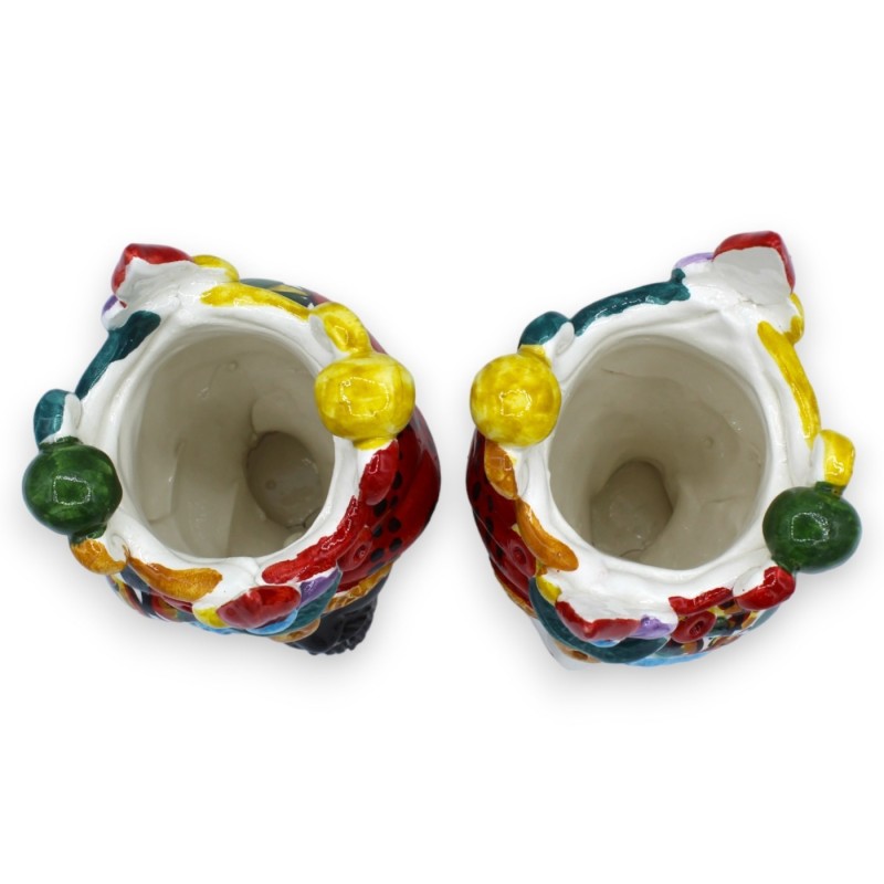 Heads of Moro Caltagirone h 17 cm ca. ÉLITE-serien, siciliansk vagndekoration MD1 - 