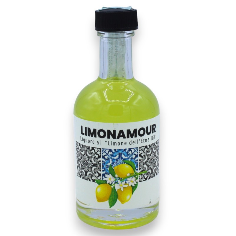 LIMONAMOUR, Limoncello sicilien, liqueur de citron Etna IGP - 100 ml - 