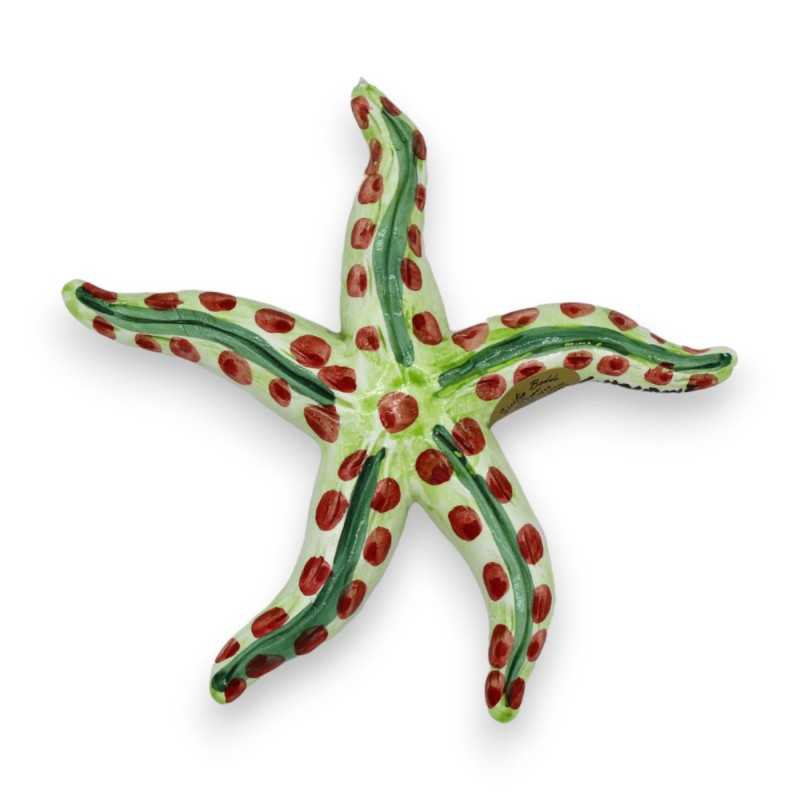 Starfish decorated in Caltagirone ceramic - with 3 size options (1pc) MOD 2 - 