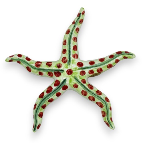 Starfish decorated in Caltagirone ceramic - with 3 size options (1pc) MOD 2 -  2