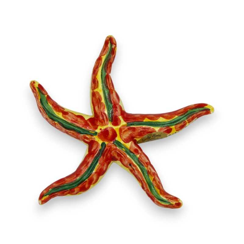 Starfish decorated in Caltagirone ceramic - with 3 size options (1pc) MOD 3 - 