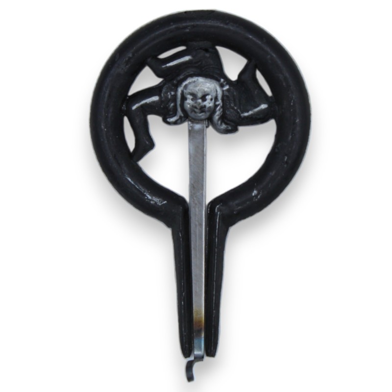 Marranzano wrought iron wind chime with Trinacria (1pc) - 