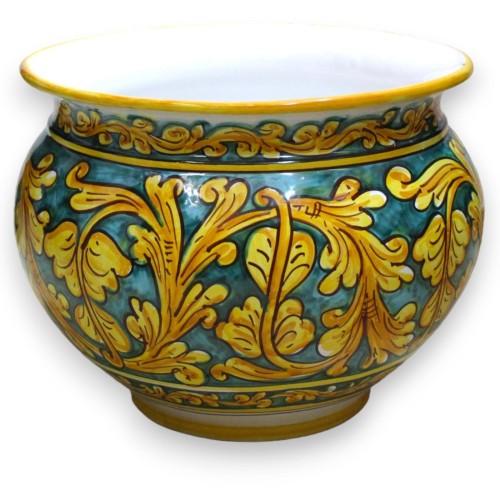 Cachepot Caltagirone keramische plantenpot, met verschillende maten opties (1st) Barokke decoratie MD2 - 