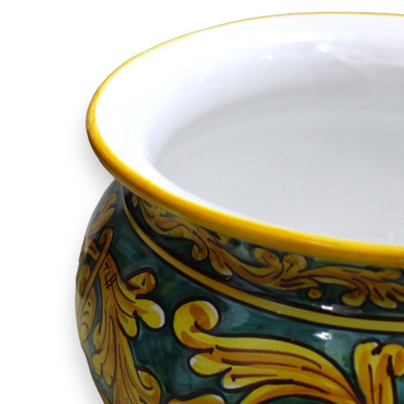 Cachepot Caltagirone ceramic plant pot, with different size options (1pc) Baroque decoration MD2 - 