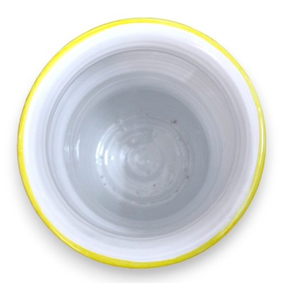 Portaombriel Albarello w ceramice di Caltagirone traforato, dekoracja tło niebieskie, h 50 cm approx. Mod GR - 