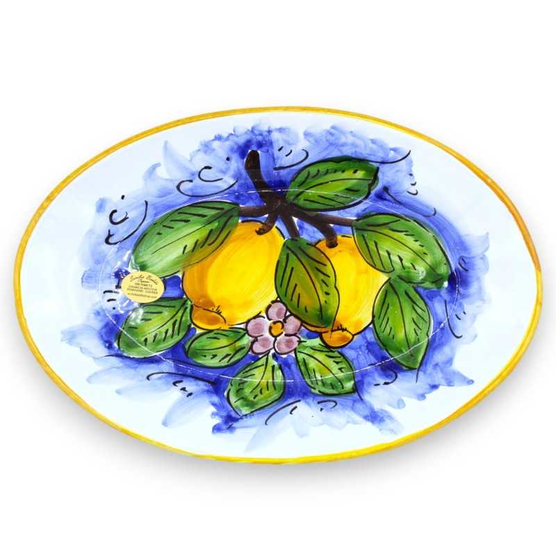 Plato de servir Oval Tray de cerámica siciliana L 25 x 17 (1ud) en 3 opciones de decoración - 