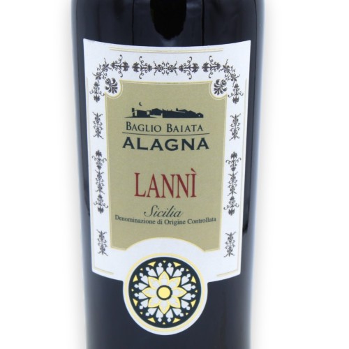 „Lannì“, ungefilterter sizilianischer DOC Rotwein – 750 ml -  2