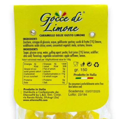Bonbons Gelée Moelleuse au Citron - 150g - 