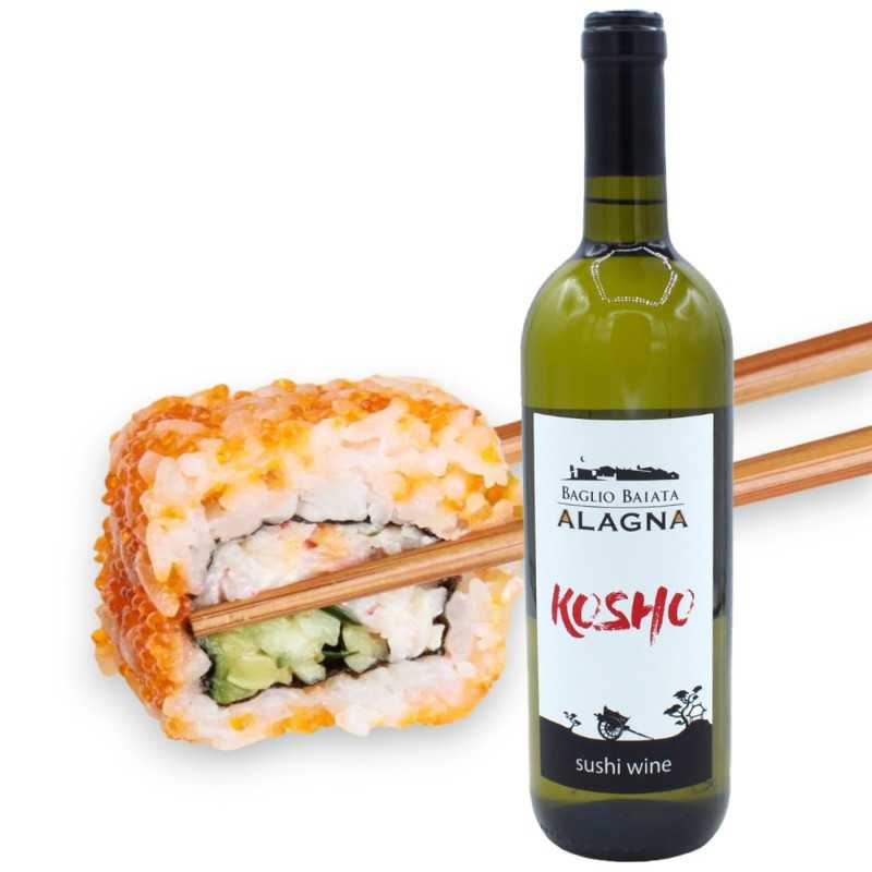 Kosho Sushi Wine, Vino Bianco siciliano ideale servito col sushi - 750 ml - 
