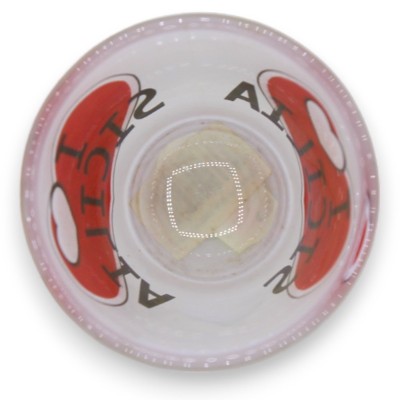Borrelglas in mat glas Ø 5 cm en h 6 cm ca. - IK HOU VAN SICILIË - MD1 - 