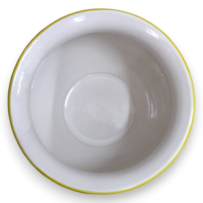 Cachepot Vaso per piante in ceramica Caltagirone, decoro Barocco su fondo verderame con 5 opzioni dimensione (1Unità) - 