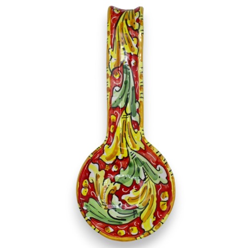 Caltagirone keramiskt skänkstöd, h ca 25 cm. (1 st) barockdekor med 3 färgalternativ -  2