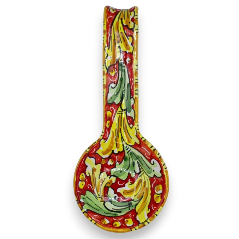 Ceramiczna podstawka na kadzi Caltagirone, wys. ok. 25 cm. (1 szt.) dekoracja barokowa w 3 wersjach kolorystycznych - 