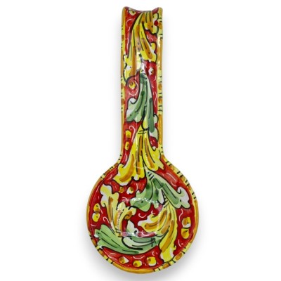 Caltagirone keramiskt skänkstöd, h ca 25 cm. (1 st) barockdekor med 3 färgalternativ - 