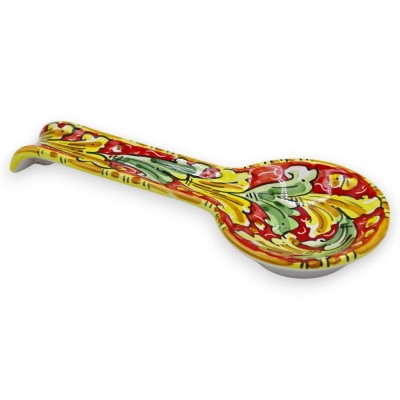 Caltagirone keramiskt skänkstöd, h ca 25 cm. (1 st) barockdekor med 3 färgalternativ - 