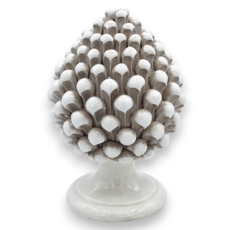 Sicilian ceramic pine cone of Caltagirone height 20 cm 100% handmade - VARIOUS COLORS - 