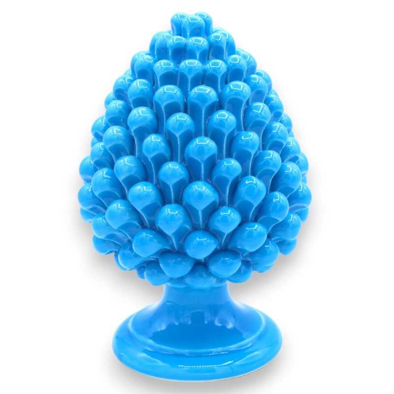 Sicilian ceramic pine cone of Caltagirone height 15 cm available in various colors - 
